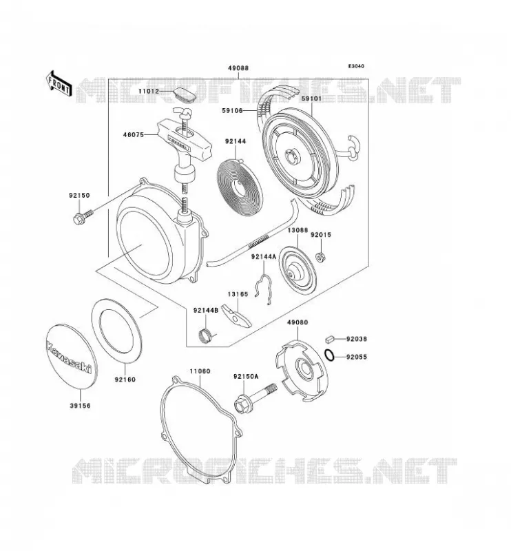 LANCEUR Kawasaki QUAD 400 2002 KVF400  KVF400-D4