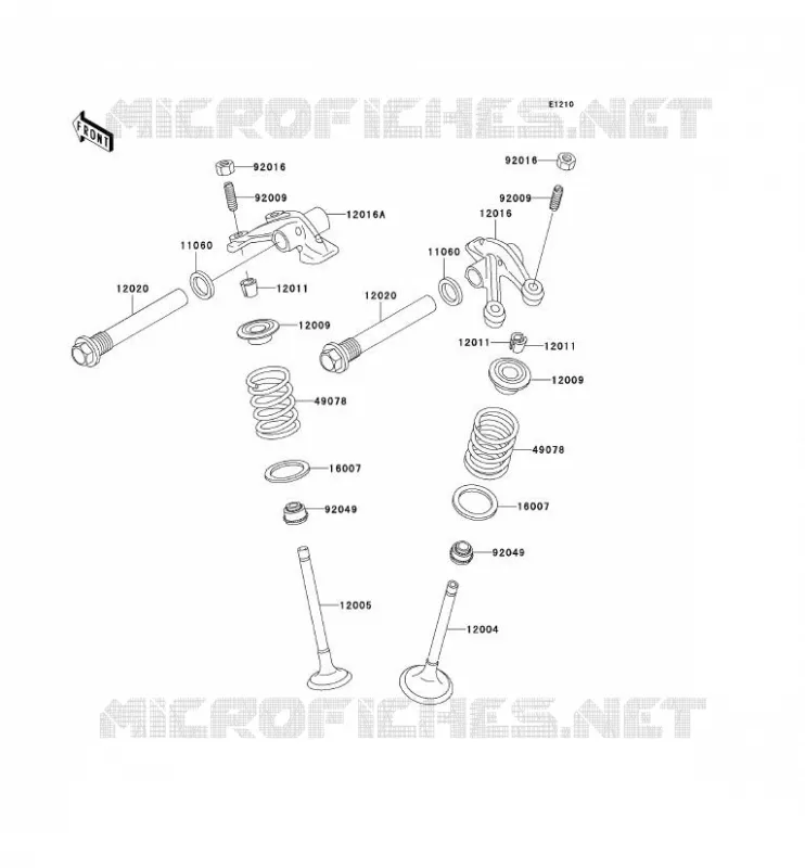 SOUPAPE Kawasaki QUAD 400 2002 KVF400  KVF400-D4
