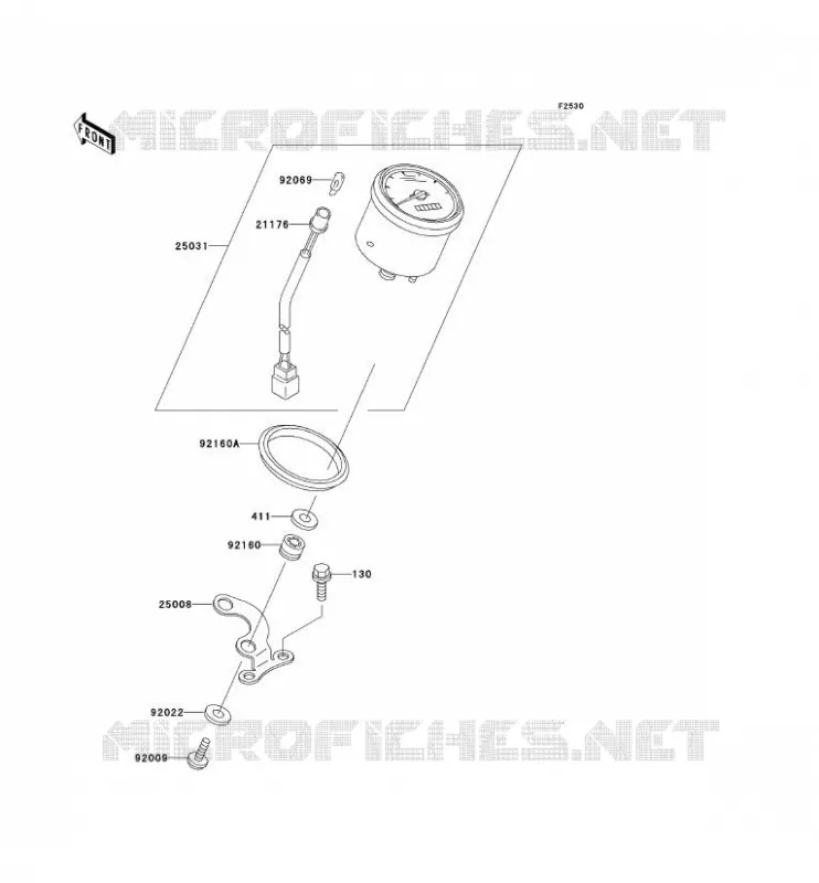 COMPTEURS(CN) Kawasaki QUAD 400 2002 KVF400  KVF400-D4