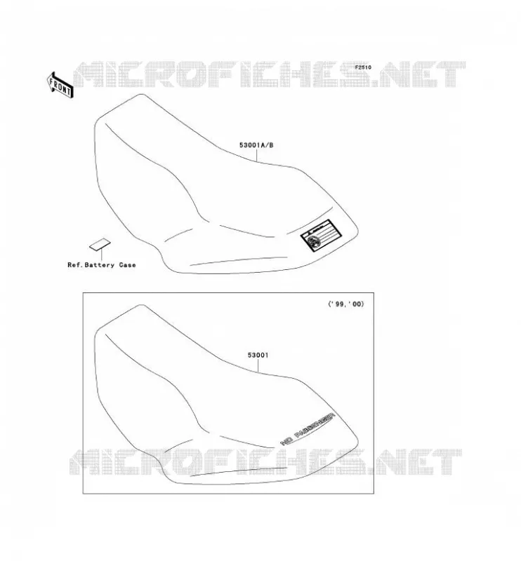 SELLE Kawasaki QUAD 400 2002 KVF400  KVF400-D4