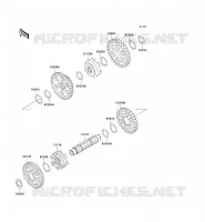 FOURCHETTE/BARRILLET DE SELECTION pour Kawasaki KVF400 2002