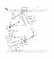 ARBRE A CAME/TENDEUR pour Kawasaki KVF650 2002