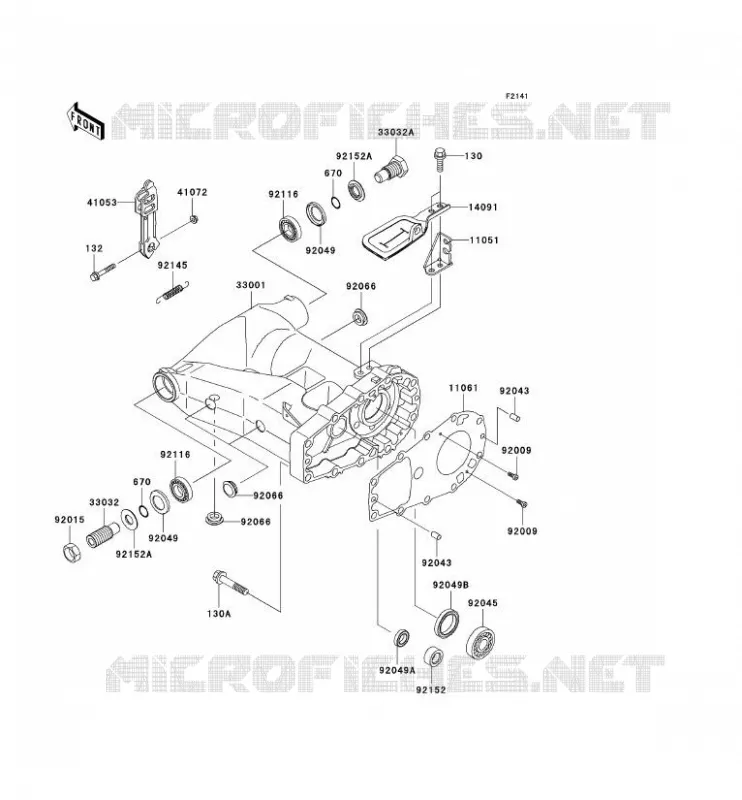 BRAS OSCILLANT Kawasaki QUAD 650 2002 KVF650  KVF650-A1