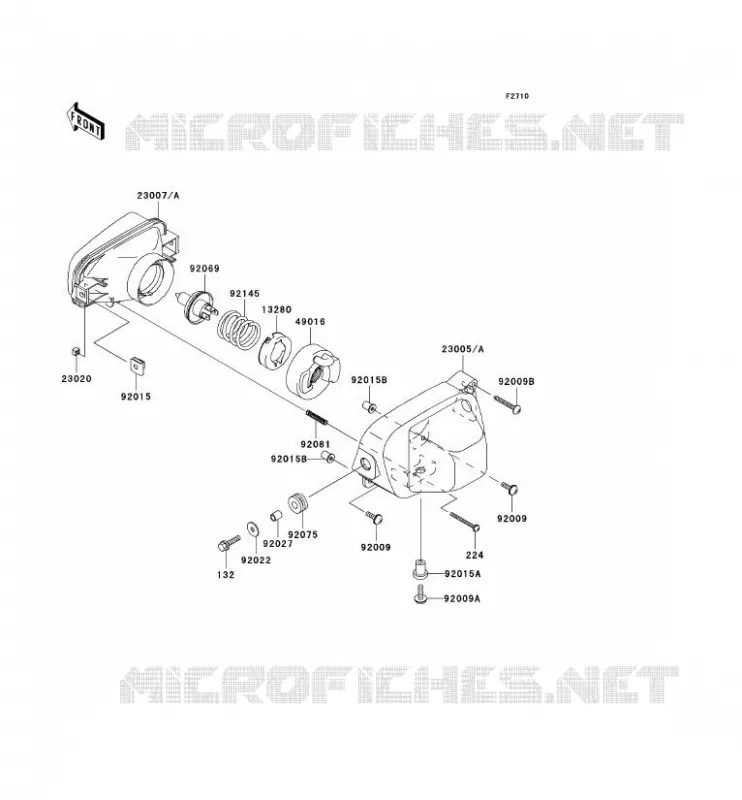OPTIQUE(S) Kawasaki QUAD 650 2002 KVF650  KVF650-A1