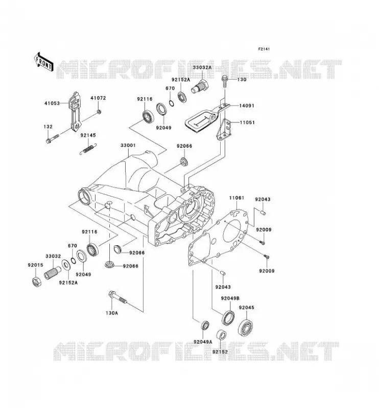 BRAS OSCILLANT Kawasaki QUAD 650 2003 KVF650 4X4  KVF650-A2