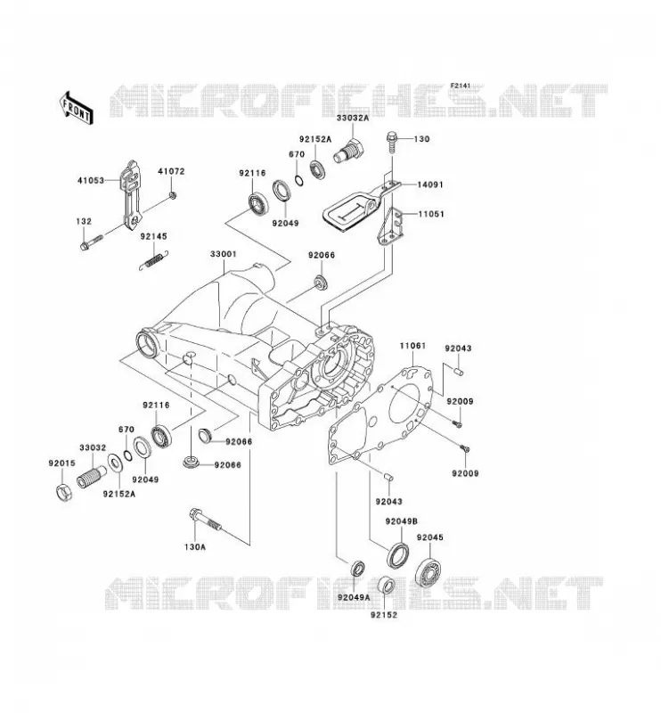 BRAS OSCILLANT Kawasaki QUAD 650 2002 KVF650  KVF650-B1