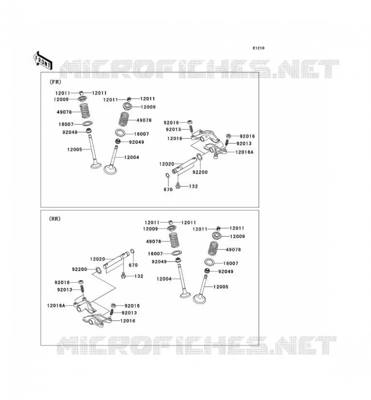 SOUPAPE Kawasaki QUAD 650 2002 KVF650  KVF650-B1