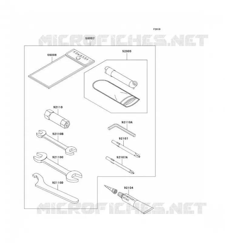 OUTIL UTILISATEUR Kawasaki QUAD 650 2003 KVF650 4X4  KVF650-B2