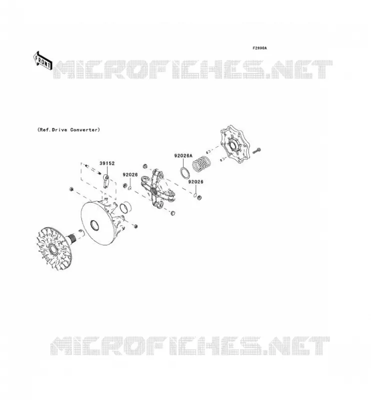 PIECE EN OPTION Kawasaki QUAD 650 2005 KVF650 4X4  KVF650-D1