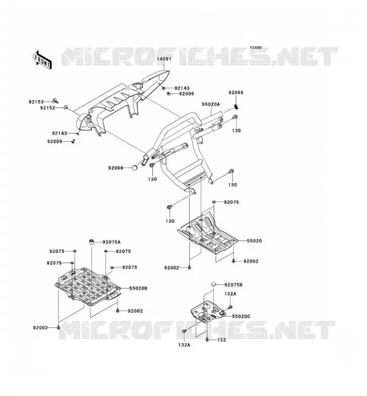 PROTECTION(S) Kawasaki QUAD 650 2005 KVF650 4X4  KVF650-D1