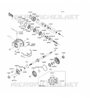 ARBRE DE TRANSMISSION(ARRI&Egrave;RE) pour Kawasaki KVF650 4X4 2006