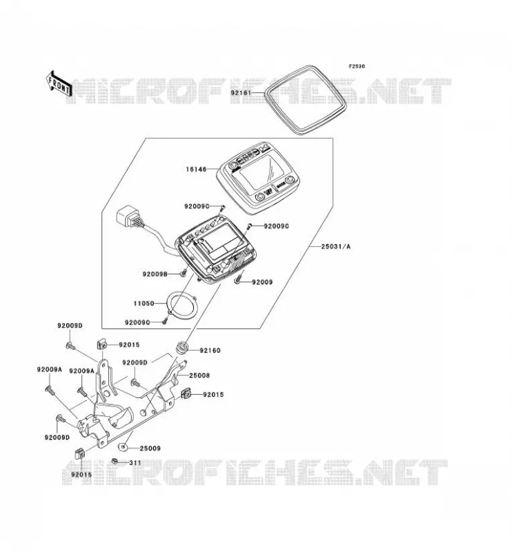 COMPTEURS Kawasaki QUAD 650 2006 KVF650 4X4  KVF650D6F
