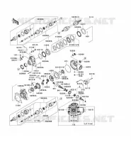 ARBRE DE TRANSMISSION AVANT pour Kawasaki KVF650 4X4 2006