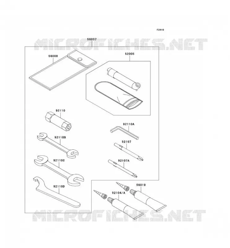 OUTIL UTILISATEUR Kawasaki QUAD 650 2006 KVF650 4X4  KVF650D6F