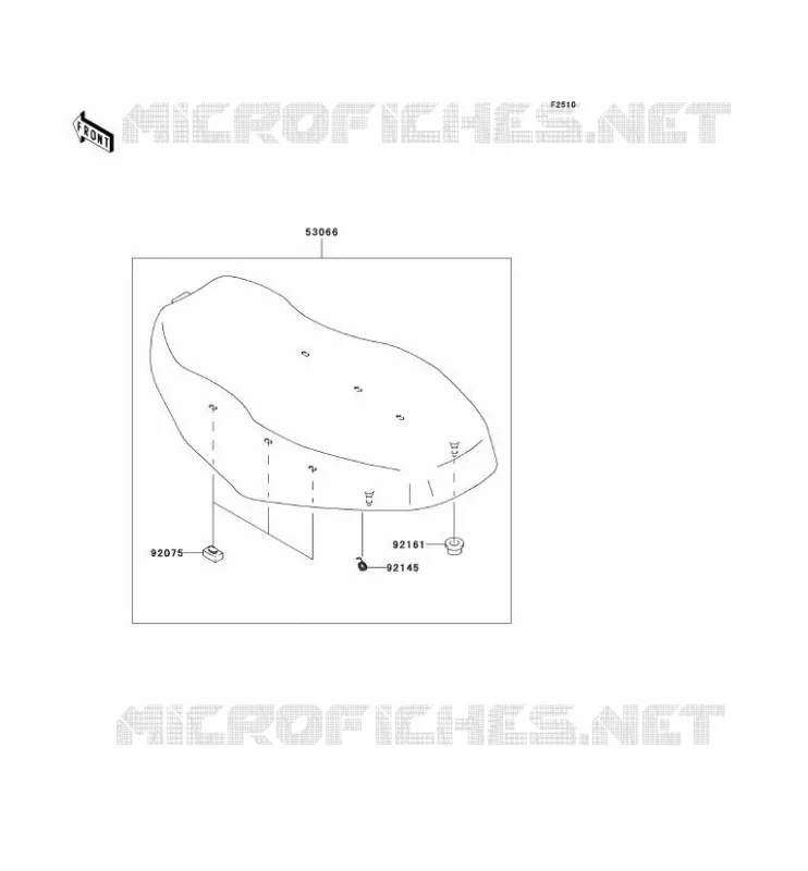 SELLE Kawasaki QUAD 650 2007 KVF650 4X4  KVF650D7F