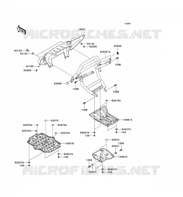 PROTECTION(S) Kawasaki QUAD 650 2007 KVF650 4X4  KVF650D7F