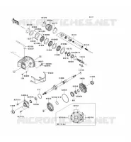 ARBRE DE TRANSMISSION(ARRI&Egrave;RE) pour Kawasaki KVF650 4X4 2009