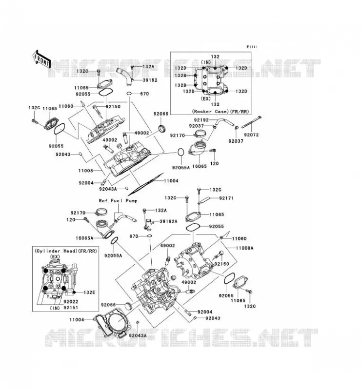 CULASSE Kawasaki QUAD 650 2009 KVF650 4X4  KVF650D9F