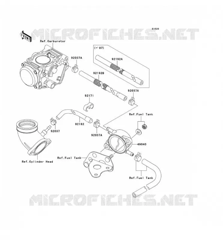 POMPE A ESSENCE Kawasaki QUAD 650 2009 KVF650 4X4  KVF650D9F