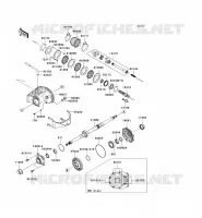 ARBRE DE TRANSMISSION(ARRI&Egrave;RE) pour Kawasaki KVF650 4X4 2010