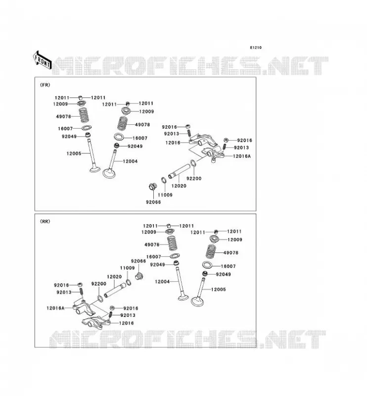 SOUPAPE Kawasaki QUAD 650 2011 KVF650 4X4  KVF650DBF