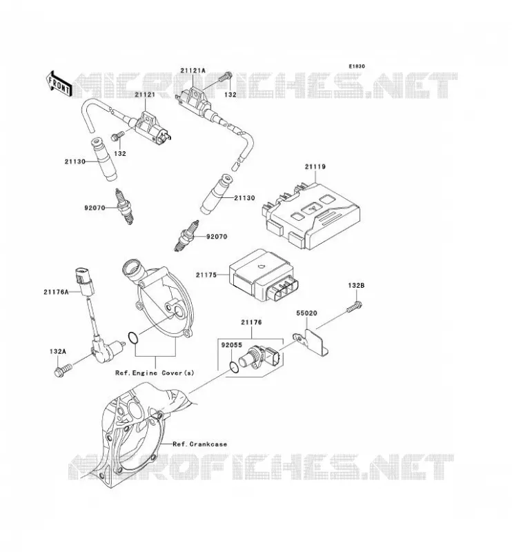 SYSTEME D&acute;ALLUMAGE Kawasaki QUAD 650 2011 KVF650 4X4  KVF650DBF