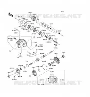 ARBRE DE TRANSMISSION(ARRI&Egrave;RE) pour Kawasaki KVF650 4X4 2011