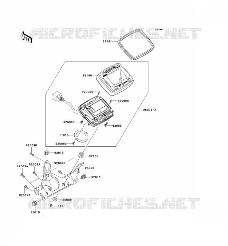 COMPTEURS Kawasaki QUAD 650 2012 KVF650 4X4  KVF650DCF