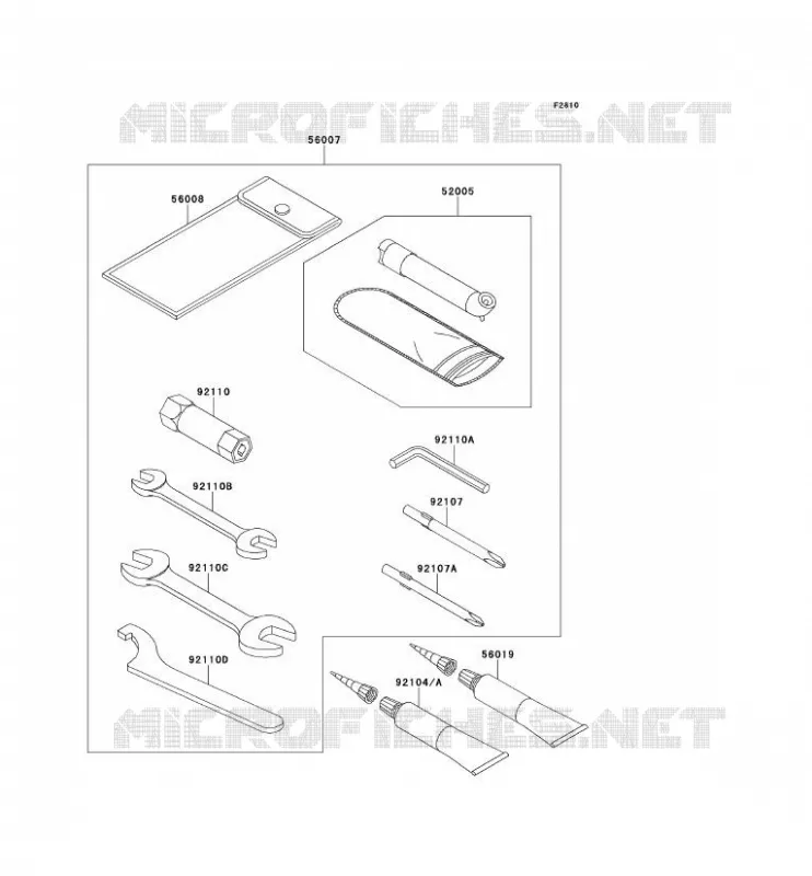 OUTIL UTILISATEUR Kawasaki QUAD 650 2012 KVF650 4X4  KVF650DCF