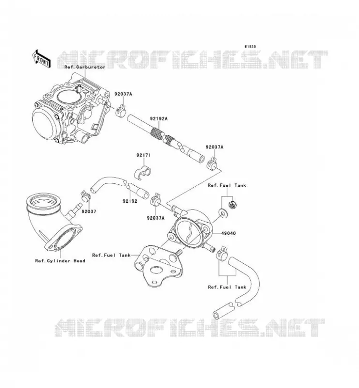 POMPE A ESSENCE Kawasaki QUAD 650 2012 KVF650 4X4  KVF650DCF
