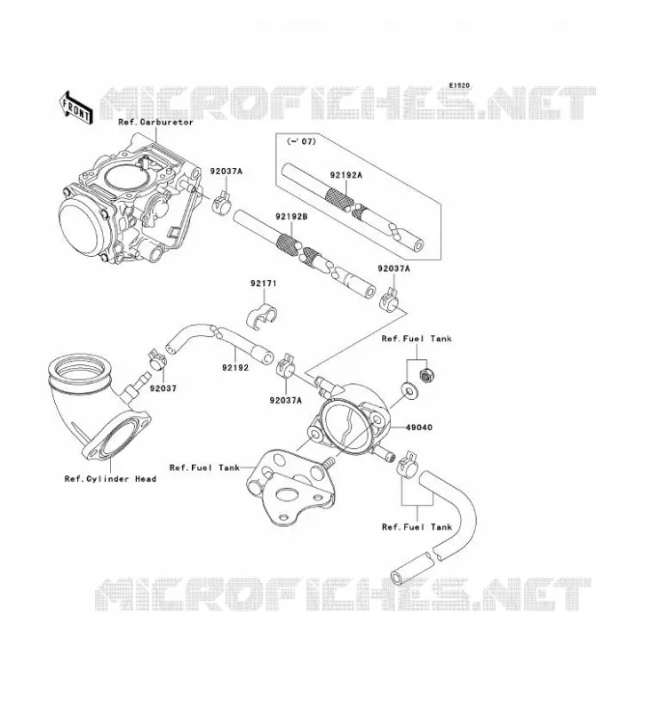 POMPE A ESSENCE Kawasaki QUAD 650 2007 KVF650 4X4  KVF650E7F