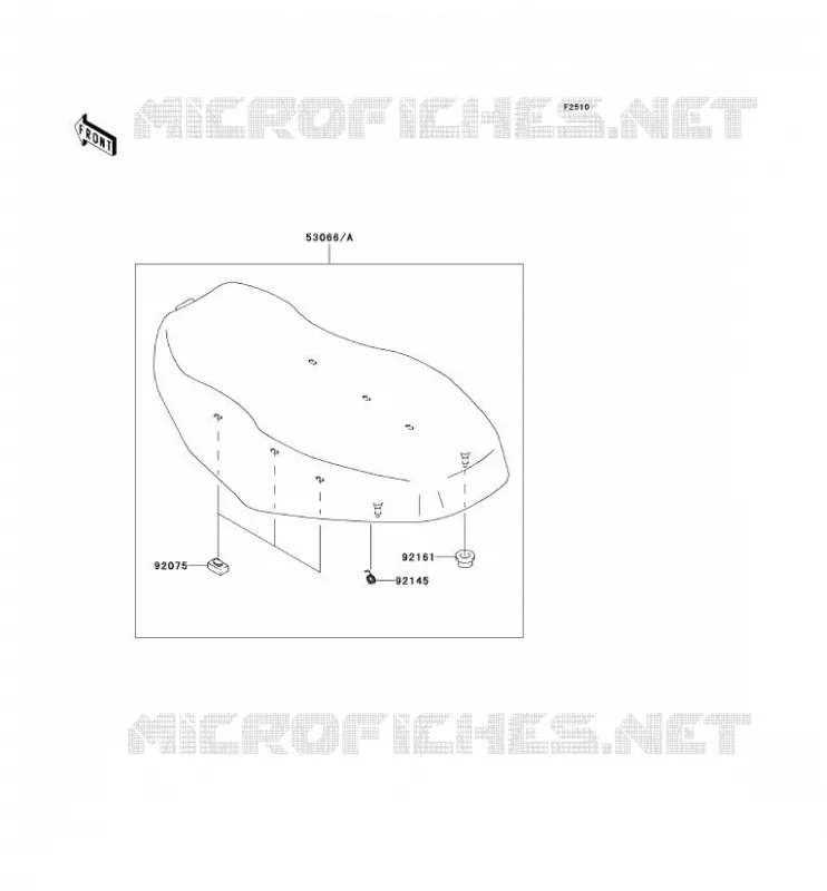 SELLE Kawasaki QUAD 650 2007 KVF650 4X4  KVF650E7F