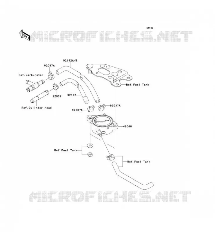 POMPE A ESSENCE Kawasaki QUAD 650 2006 KVF650 4X4I  KVF650F6F