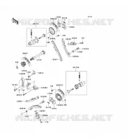 ARBRE A CAME/TENDEUR pour Kawasaki KVF650 4X4I 2007