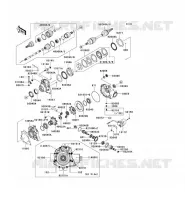 ARBRE DE TRANSMISSION AVANT pour Kawasaki KVF650 4X4I 2009