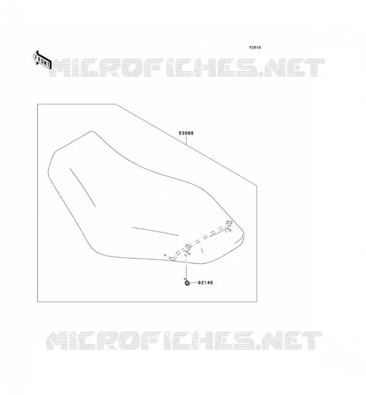 SELLE Kawasaki QUAD 650 2009 KVF650 4X4I  KVF650F9F