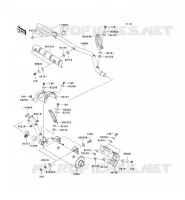 &Eacute;CHAPPEMENT pour Kawasaki KVF650 4X4I 2010