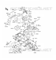 PIECE DE CADRE (COUVERTURE) pour Kawasaki KVF650 4X4I 2010
