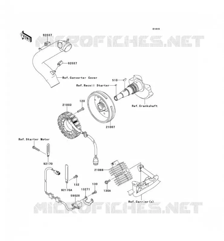 G&Eacute;N&Eacute;RATEUR Kawasaki QUAD 650 2012 KVF650 4X4  KVF650FCF