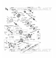 ARBRE DE TRANSMISSION(ARRI&Egrave;RE) pour Kawasaki KVF650 4X4I 2012