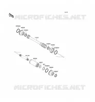 ARBRE DE TRANSMISSION(H&Eacute;LICE) pour Kawasaki KVF650 4X4I 2012