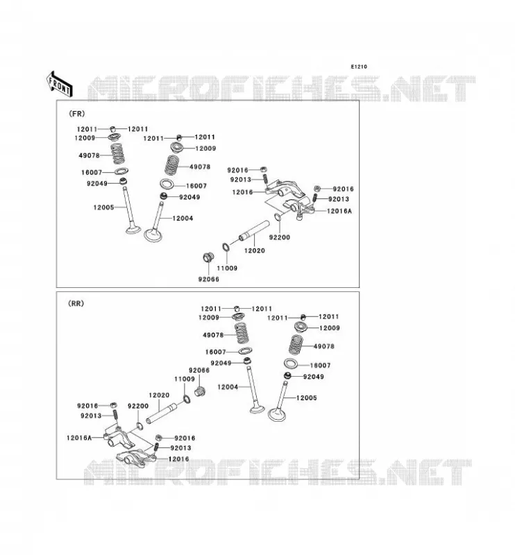 SOUPAPE Kawasaki QUAD 650 2007 KVF650 4X4I  KVF650H7F