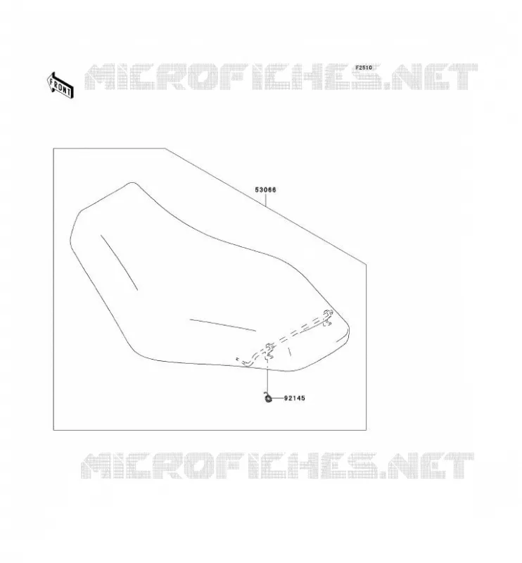 SELLE Kawasaki QUAD 650 2008 KVF650 4X4I  KVF650H8F
