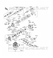 ARBRE DE TRANSMISSION AVANT pour Kawasaki KVF700 4X4 2004
