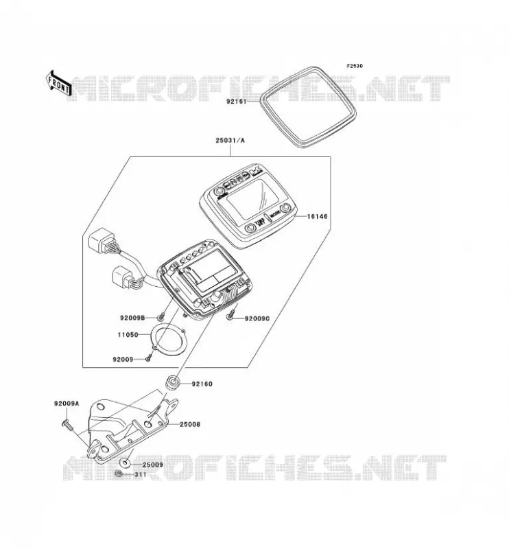 COMPTEURS Kawasaki QUAD 700 2006 KVF700 4X4  KVF700A6F