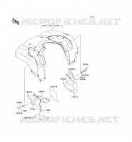 BAVETTE pour Kawasaki KVF750 4X4 2006