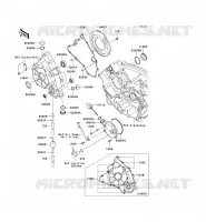 COUVERCLES MOTEUR pour Kawasaki KVF750 4X4 2006