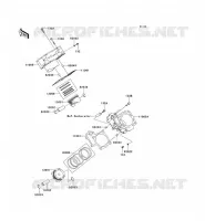 CYLINDRE/PISTON pour Kawasaki KVF750 4X4 2006