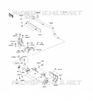 &Eacute;CHAPPEMENT( JKAVF750AAB601906) pour Kawasaki KVF750 4X4 2006