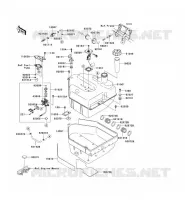 RESERVOIR CARBURANT pour Kawasaki KVF750 4X4 2006